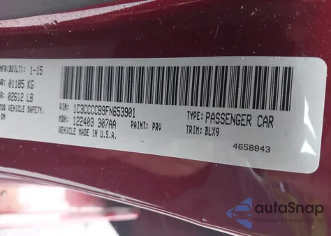 2015 Chrysler 200 C z USA, uszkodzony, nr VIN 1C3CCCCB9FN653901